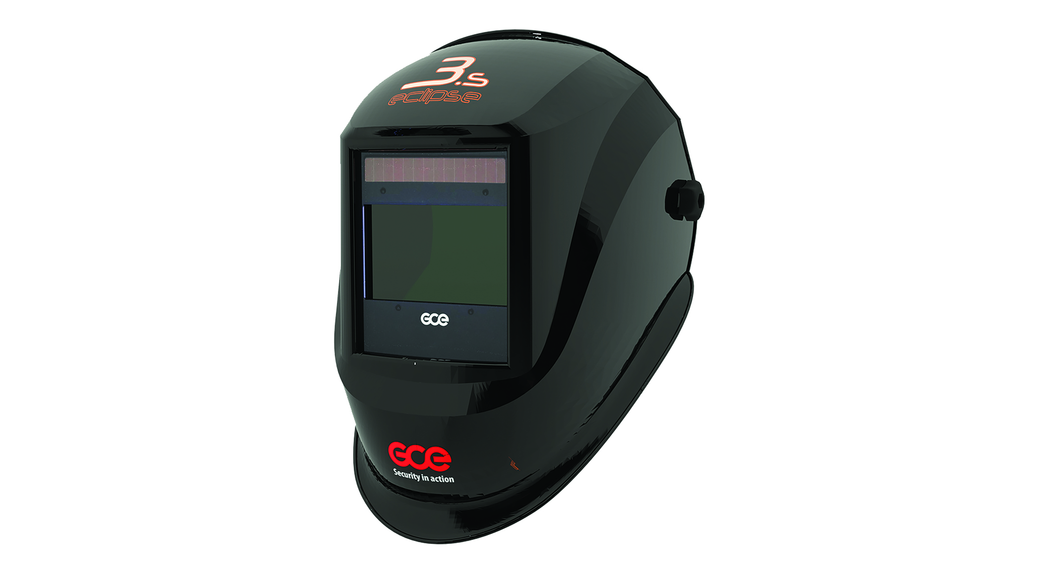 Przyłbica spawalnicza GCE ECLIPSE 3.s ELITE – Automatyczna maska DIN 5–13 z polem widzenia 100x60 mm