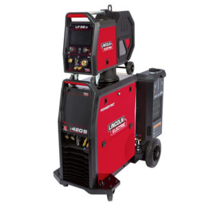 Zestaw spawalniczy Lincoln Electric Powertec i420S z podajnikiem LF52D – Zestaw MIG/MAG 420A 100%