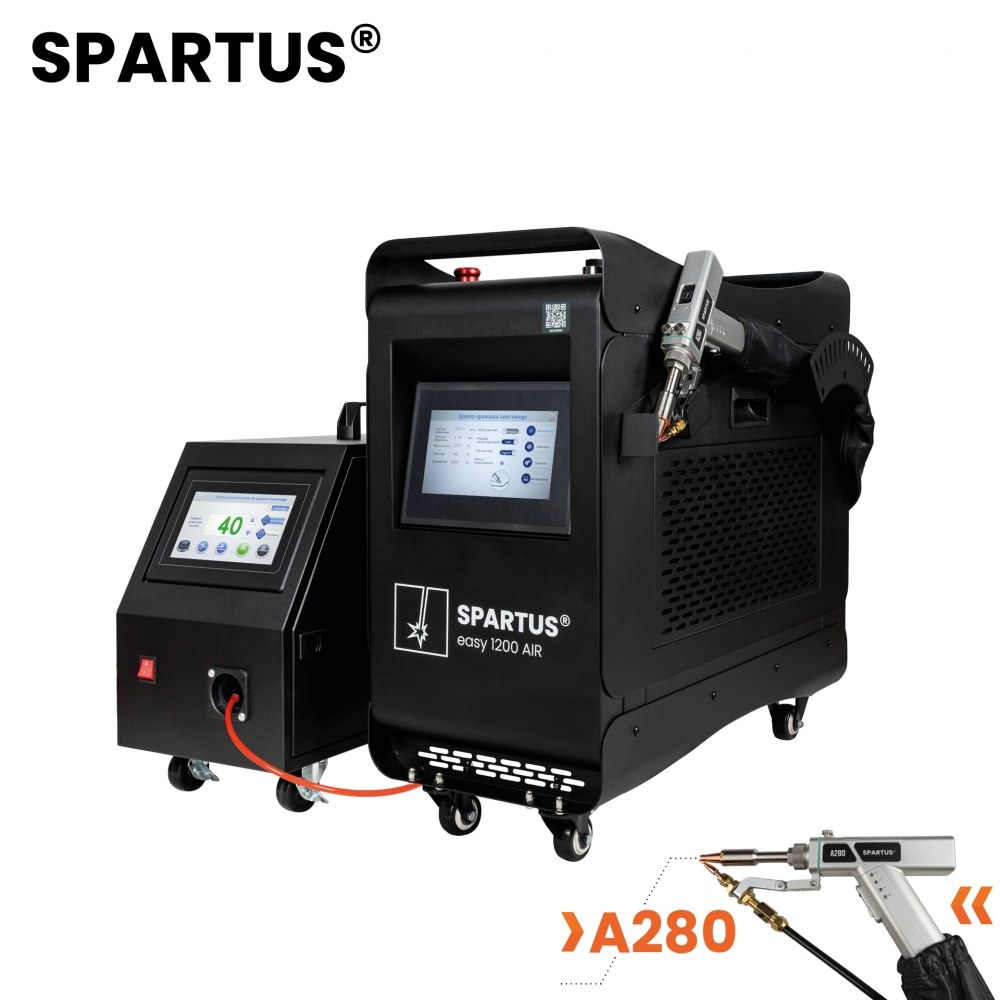 Spawarka laserowa SPARTUS Easy 1200AIR – Ręczny system światłowodowy Fiber 3w1 1200W z chłodzeniem powietrznym